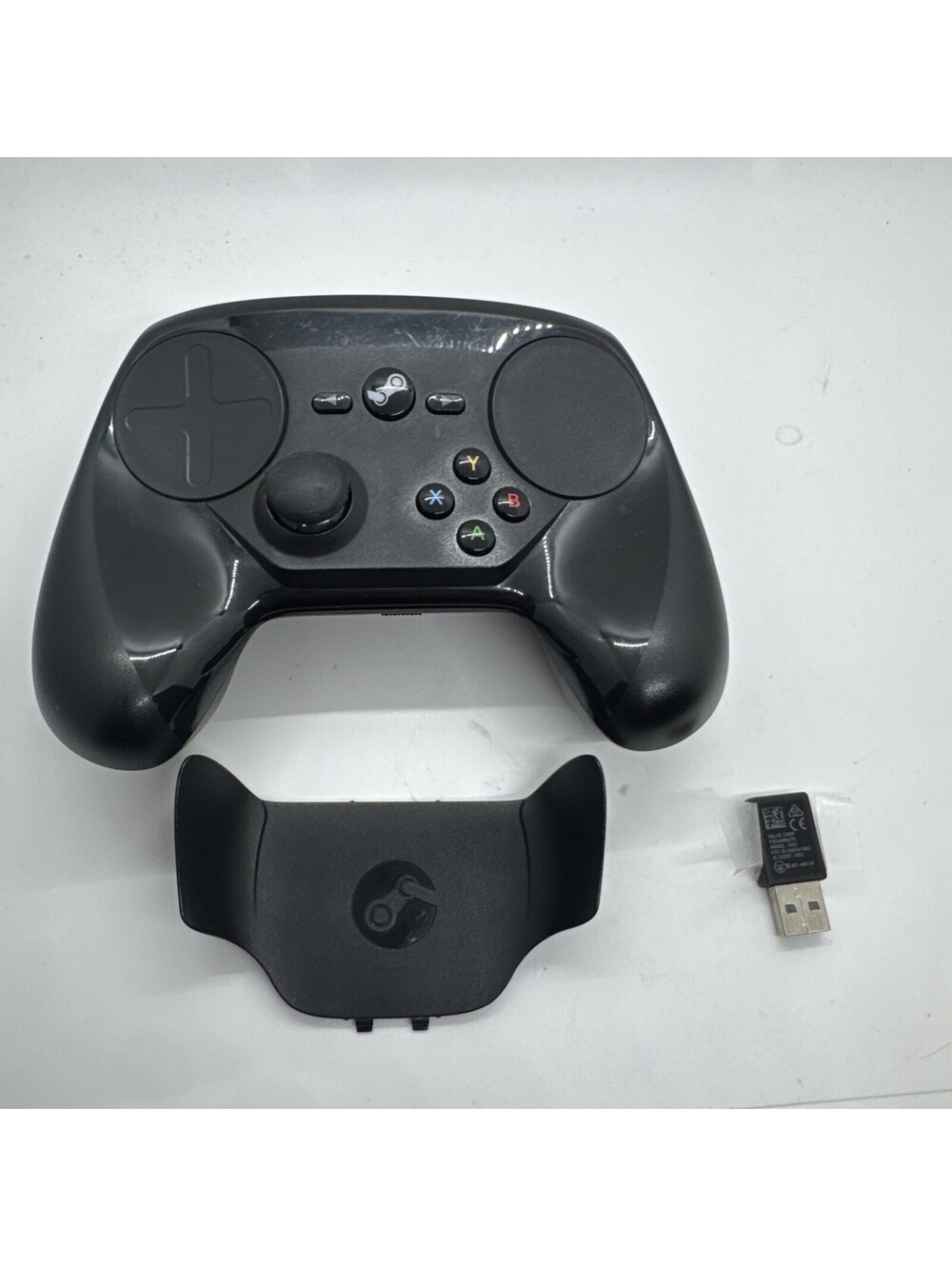Valve Steam Controller Model 1001 Black Wireless Track Pad w/ USB Receiver